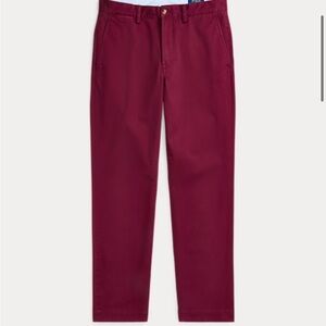 Polo Stretch Straight Fit Washed Chino Pant